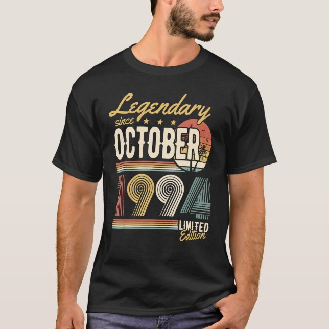 Camiseta Legendario desde octubre de 1994, feliz cumpleaños (Anverso)