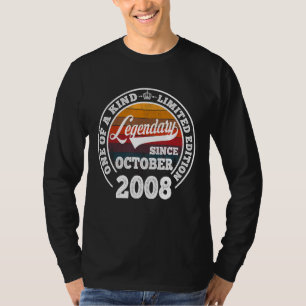 Camiseta Legendario desde octubre de 2008 14º cumpleaños 14