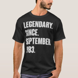 Camiseta Legendario Desde Septiembre De 1983 Regalo De Cump