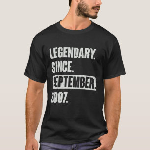 Camiseta Legendario desde septiembre de 2007, 15 años