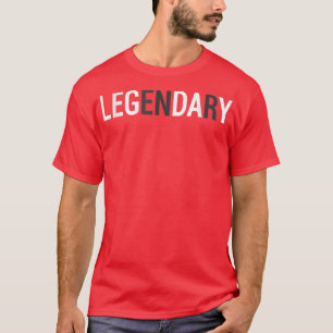 Camiseta LEGENDARIO DÍA DE LA PIERNA Levantamiento del peso