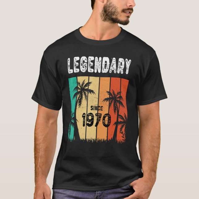 Camiseta Legendario Hawaii 1970 52 Años Verano por 52 Años (Anverso)