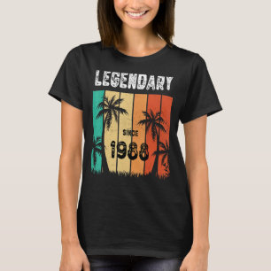 Camiseta Legendario Hawaii 1988 34º cumpleaños verano para 