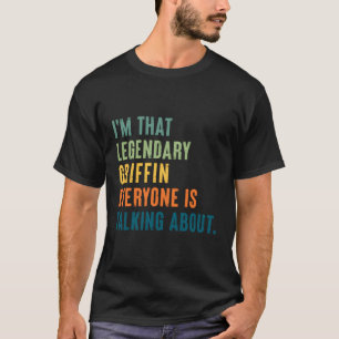 Camiseta Legendario nombre personalizado de Griffin