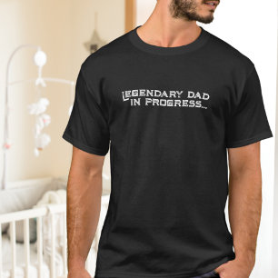 Camiseta Legendario Papá en Camino Blanco Angustiado