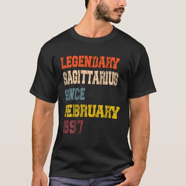 Camiseta Legendario Sagittarius desde febrero de 1997 (Anverso)