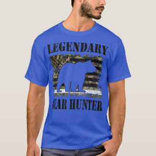 Camiseta Legendary Bear Hunter US Flag Bear Hunting Lover 1