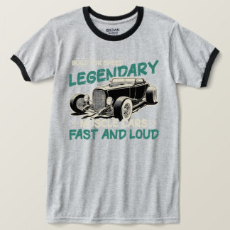 Camiseta Legendary Muscle Cars T-Shirt | Vintage Hot Rod “F
