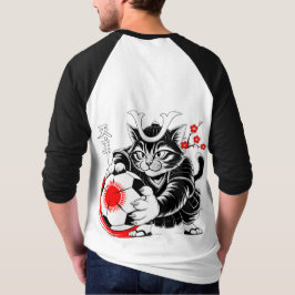 Camiseta Legendary Samurai Soccer Cat Sports Casual Gear