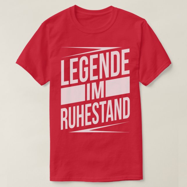 Camiseta Legende im ruhestand white (Diseño del anverso)