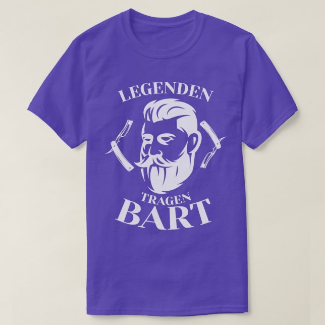 Camiseta Legenden Tragen Bart Beard (Diseño del anverso)