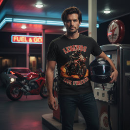 Camiseta Legends Live Forever - Sportbike Motorcycle Rider