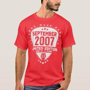 Camiseta Legends Were Born In September 2007Guitar 2290