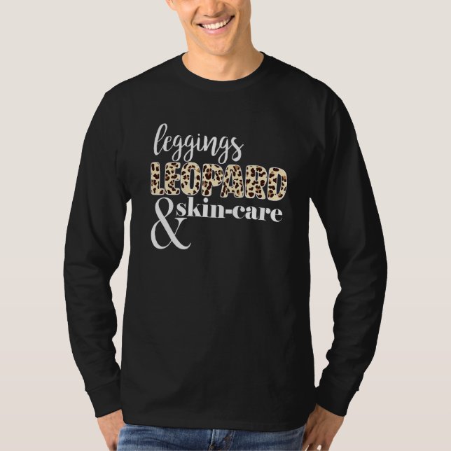 Camiseta Leggings Leopard Skincare Esthetician de piel (Anverso)
