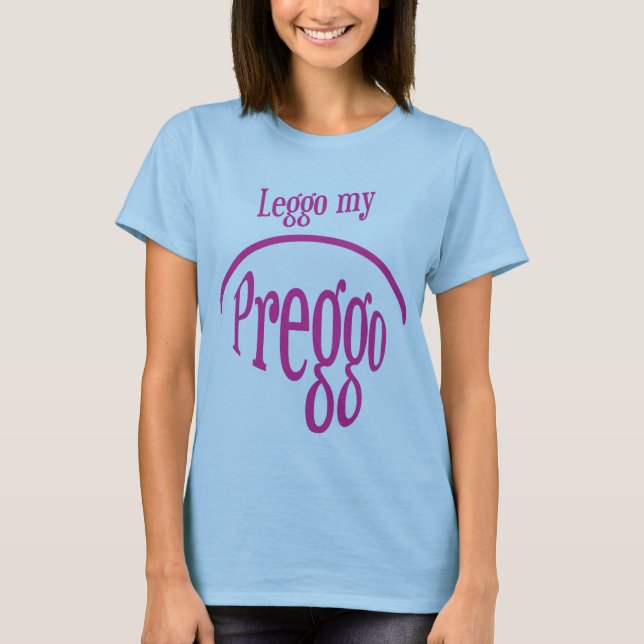 Camiseta Leggo mi Preggo (Anverso)