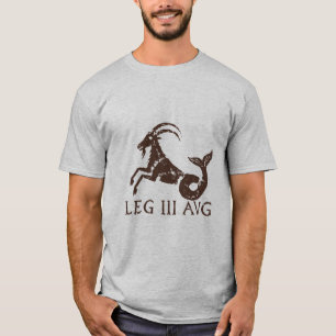 Camiseta Legio III Augusta Capricornio en Tinta de Tierra O
