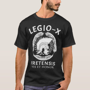 Camiseta Legio X Fretensis Roman Centurion Helmet T-Shirt