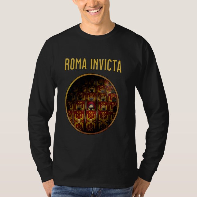 Camiseta Legiones romaníes invictas de la historia romana a (Anverso)