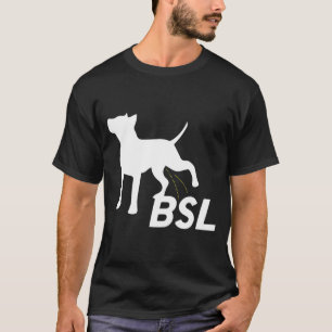 Camiseta Legislación Anti-Raza Específica Bsl Pitbull Ban -
