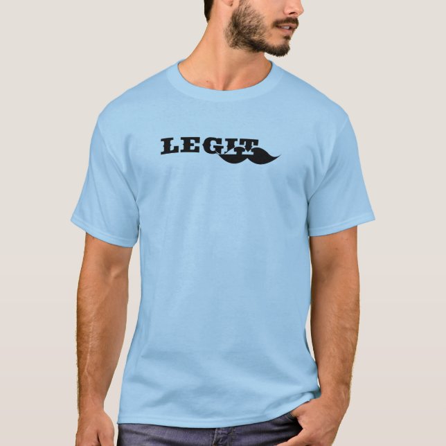 Camiseta Legit 'Stache (Anverso)