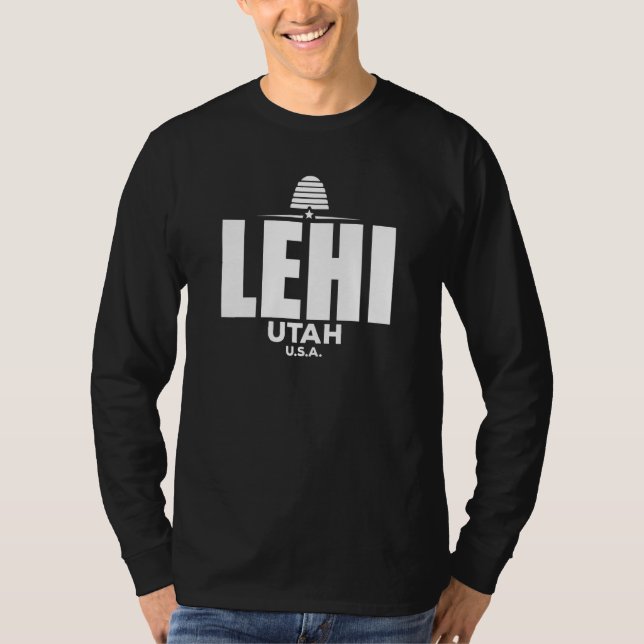 Camiseta Lehi Utah Retro Vintage (Anverso)