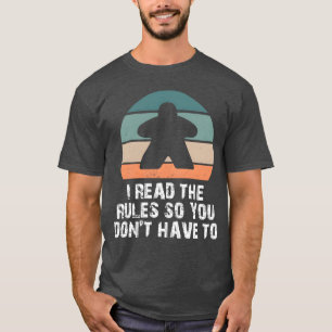 Camiseta Leí las reglas divertido juego de mesa Regalo para