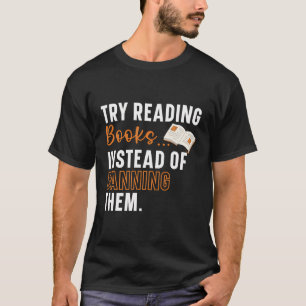 Camiseta Leí Libros Como Si Fuera Mi Trabajo Leer Libros Le