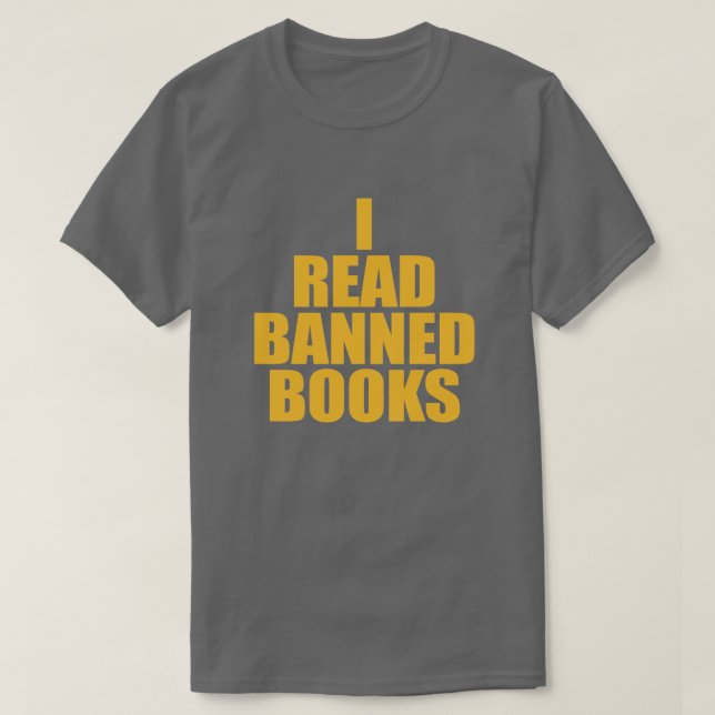 CAMISETA LEÍ LIBROS PROHIBIDOS (Diseño del anverso)
