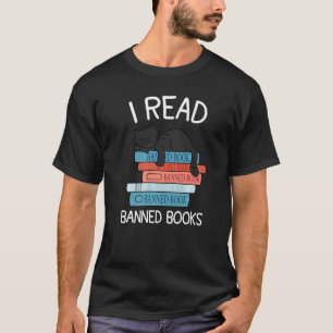 Camiseta Leí libros prohibidos Black Cat Reader Librarian F