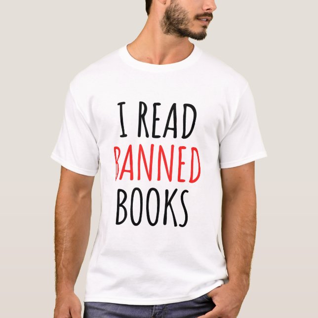 Camiseta Leí Libros Prohibidos Cita divertida (Anverso)