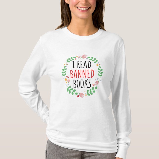 Camiseta Leí Libros Prohibidos Cita divertida (Anverso)