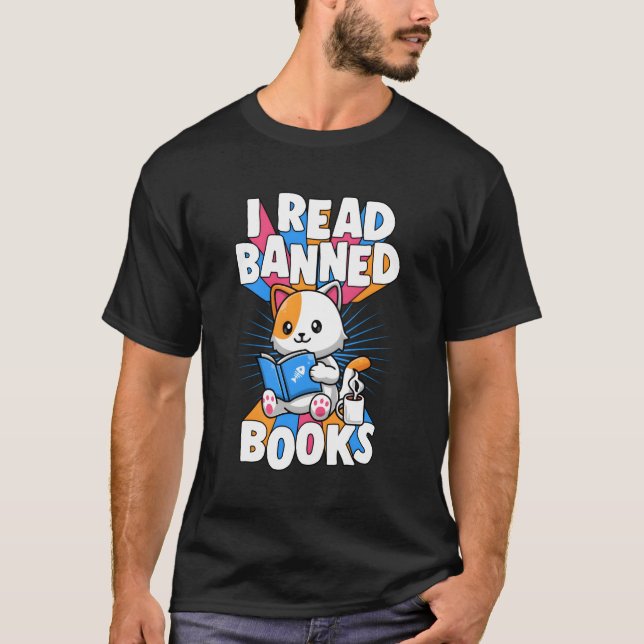 Camiseta Leí Libros Prohibidos Cita Literaria Gusano Libro  (Anverso)