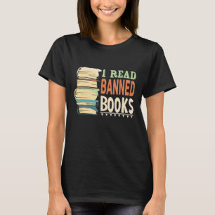 Camiseta Leí Libros Prohibidos Con Libro Y Gusano De Libros