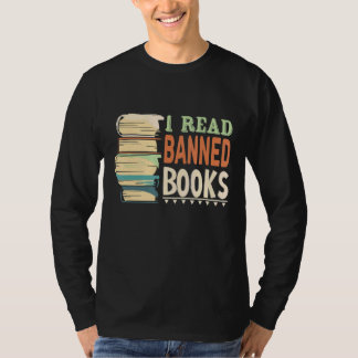 Camiseta Leí Libros Prohibidos Con Libro Y Gusano De Libros