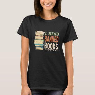 Camiseta Leí Libros Prohibidos Con Libro Y Gusano De Libros