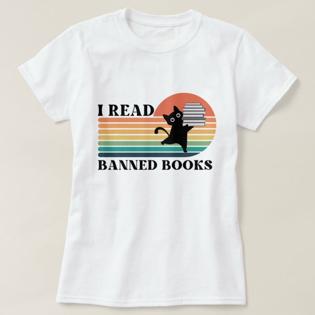 Camiseta Leí libros prohibidos de lectura (Diseño del anverso)