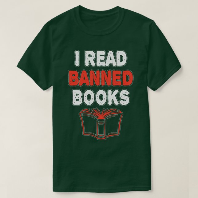 Camiseta Leí Libros Prohibidos Divertidos Libros Prohibidos (Diseño del anverso)
