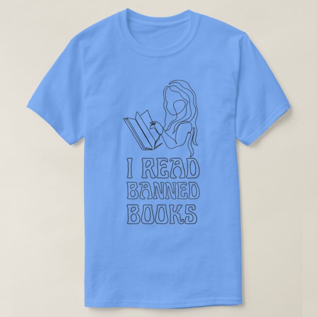 Camiseta Leí Libros Prohibidos, Lector, Gusano de Libros -  (Diseño del anverso)