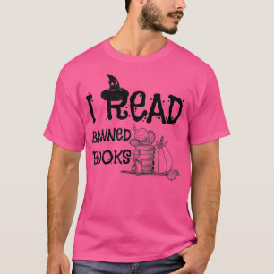 Camiseta Leí libros prohibidos, lector, gusanos de bibliote
