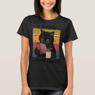 Camiseta Leí Libros Prohibidos Lombardonos Ron de gato negr