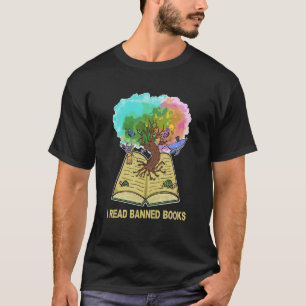 Camiseta Leí Libros Prohibidos Que Sobreviví Leyendo Libro 