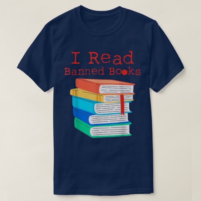 Camiseta Leí Libros Prohibidos Semana de Libros Lover Bibli (Diseño del anverso)