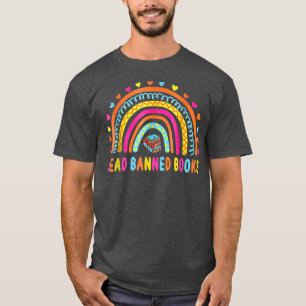 Camiseta Leí Libros Prohibidos Vintage Rainbow Reading Book