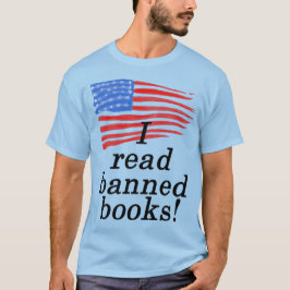 Camiseta Leí libros prohibidos y la angustiada bandera de E