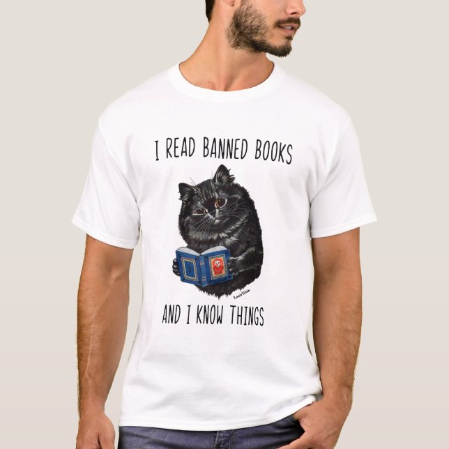 Camiseta Leí Libros Prohibidos Y Sé Cosas-Louis Wain (Anverso)