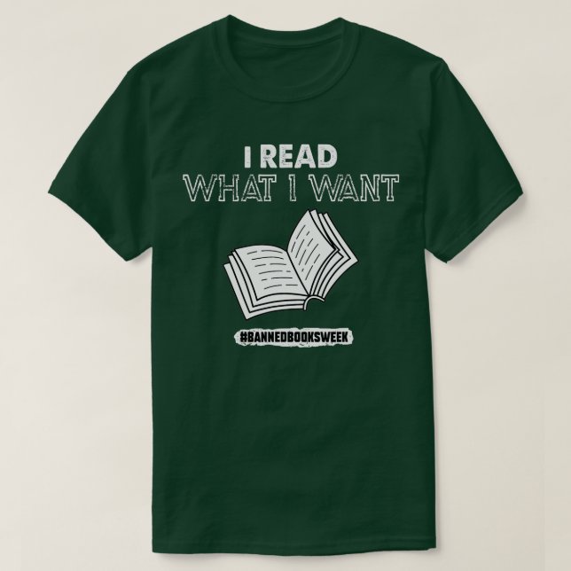 Camiseta Leí Lo Que Quiero De La Semana De Los Libros Prohi (Diseño del anverso)