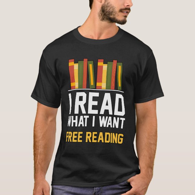 Camiseta Leí Lo Que Quiero Leer Libres Libros Bibliotecario (Anverso)