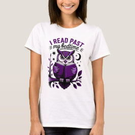 Camiseta Leí más allá de mi hora de acostarme Libro diverti