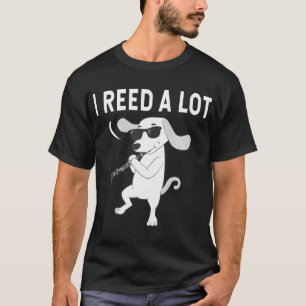 Camiseta Leí mucho para el clarinete de música clásica