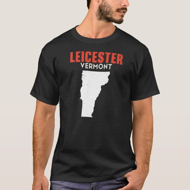 Camiseta Leicester Vermont USA State America Travel Vermont (Anverso)